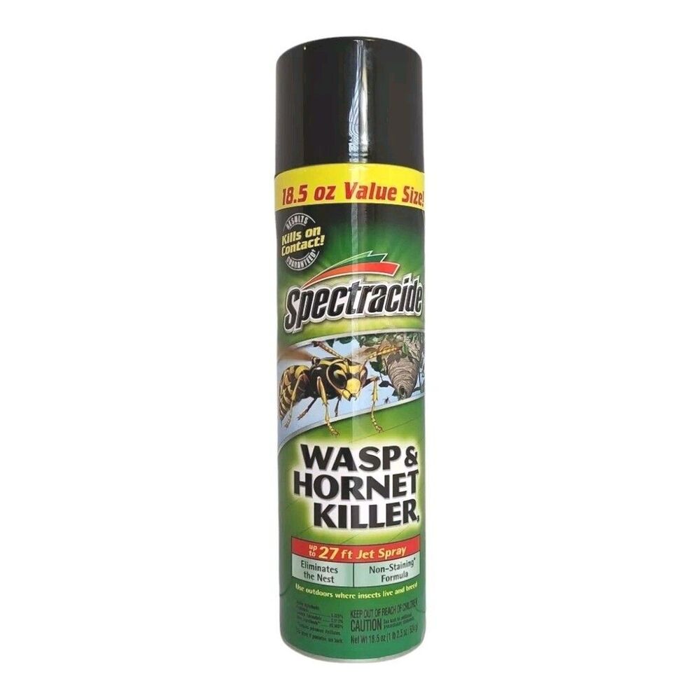 Spectracide Wasp Hornet Killer 18.5 oz 27' Jet Spray Non-Staining Kills Nest New